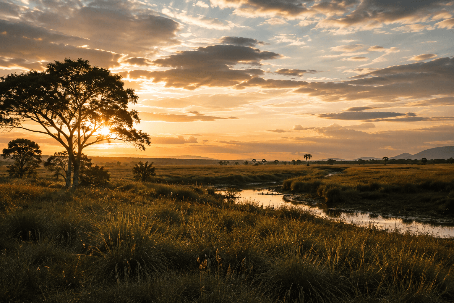 Horizonte del llano en Villavicencio, luz de sabana